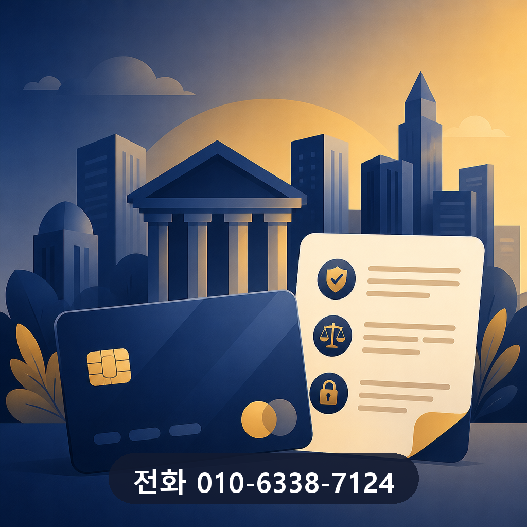 카드깡 정식업체 카드사 약관 확인 이미지